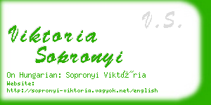 viktoria sopronyi business card